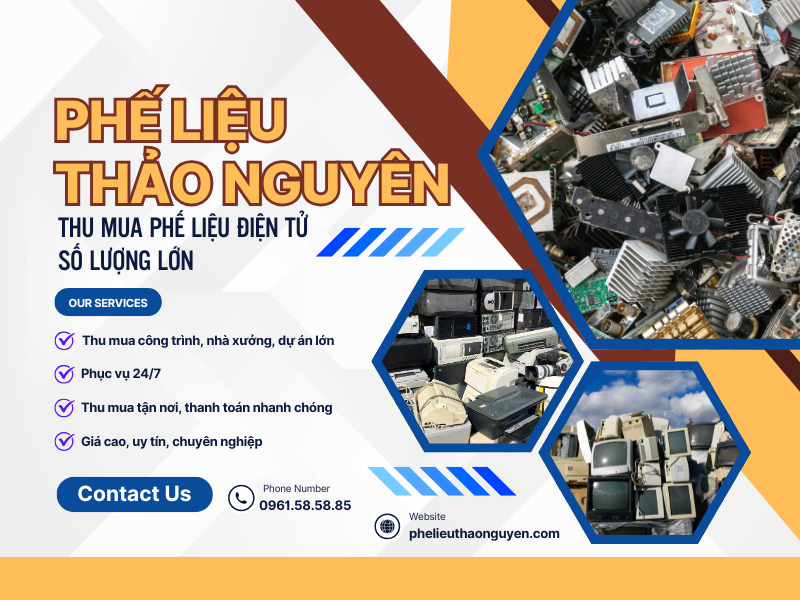 Thu mua phế liệu điện tử giá cao miền bắc