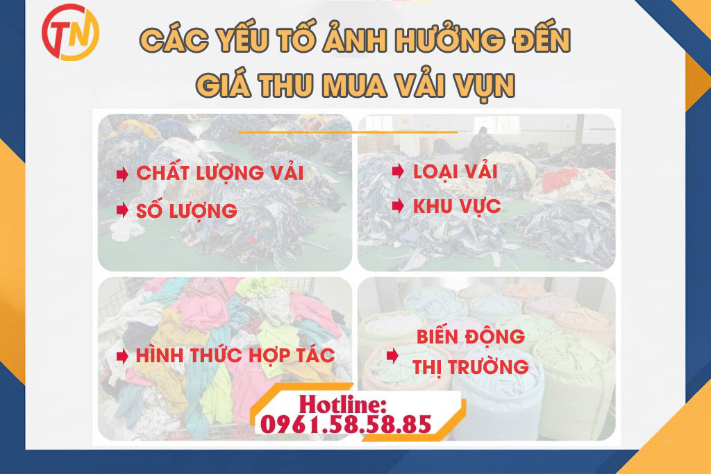 Thu mua vải vụn phế liệu giá cao, tận nơi, bảng giá mới nhất 2025 cac yeu to anh huong den gia mua vai vun