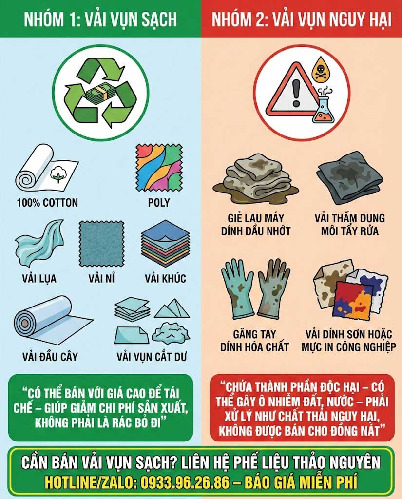 khi nao vai vun duoc coi la sach va nguy hai