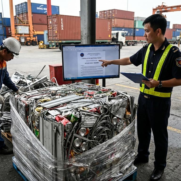 chinh sach thue nhap khau phe lieu nhom va ma hs code 372