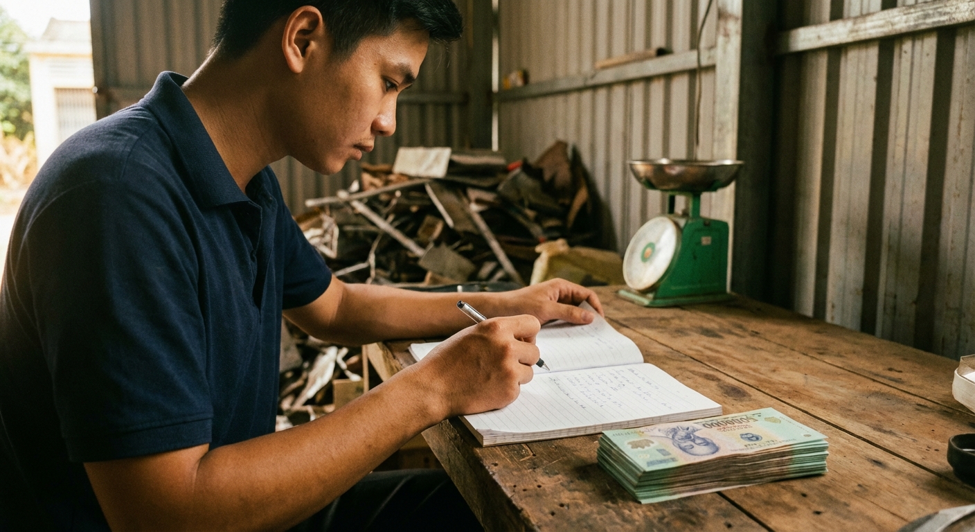 khoi nghiep thu mua phe lieu can bao nhieu von va cac buoc chuan