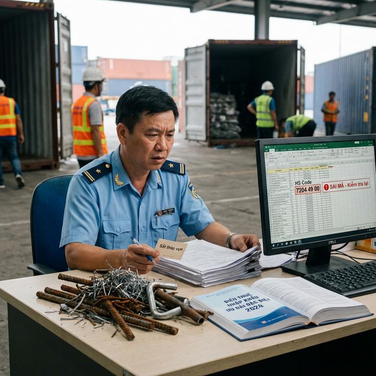 nhung sai sot khi ap ma hs code phe lieu sat thep 259