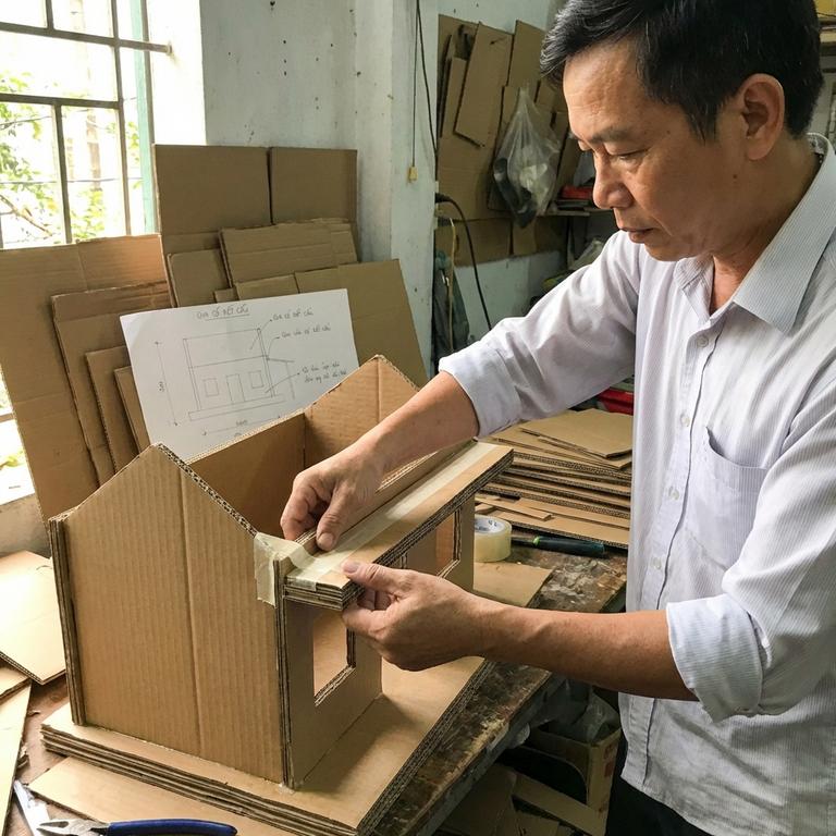Cách Làm Ngôi Nhà Bằng Bìa Cứng Bền Đẹp Và Chuyên Nghiệp Các Bước Làm Nhà Bằng Giấy Cứng Đảm Bảo Độ Chịu Lực Cao
