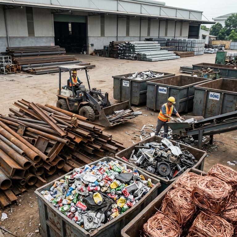 Các Nhóm Phế Liệu Kim Loại Phổ Biến Trong Sản Xuất