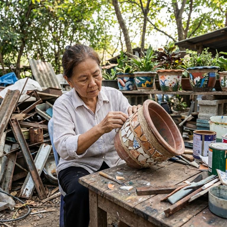 Hướng Dẫn Làm Chậu Hoa Từ Phế Liệu Cho Doanh Nghiệp Cách Làm Chậu Hoa Từ Phế Liệu Đảm Bảo Tính Thẩm Mỹ Cao