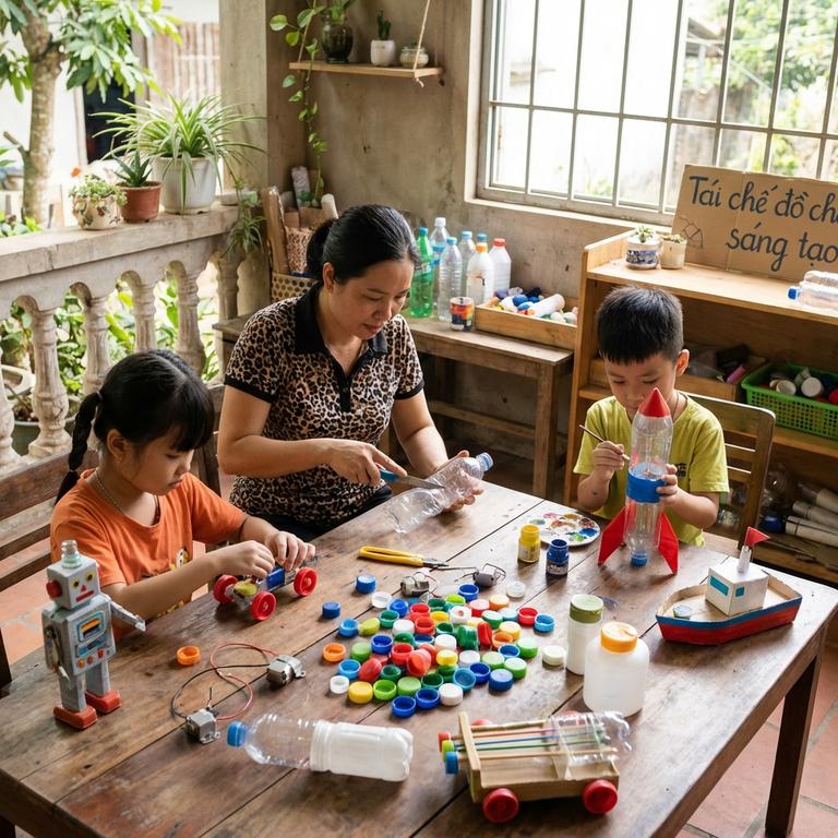 Cách Sáng Tạo Tái Chế Chai Nhựa Thành Đồ Chơi Hiệu Quả