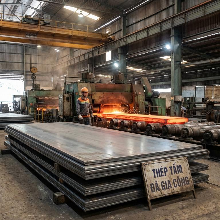 Giải Đáp Thép Tấm Là Gì Và Quy Trình Sản Xuất Cơ Bản