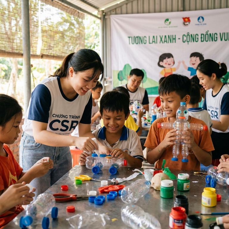 Lợi Ích Của Việc Sáng Tạo Tái Chế Chai Nhựa Thành Đồ Chơi Trong CSR