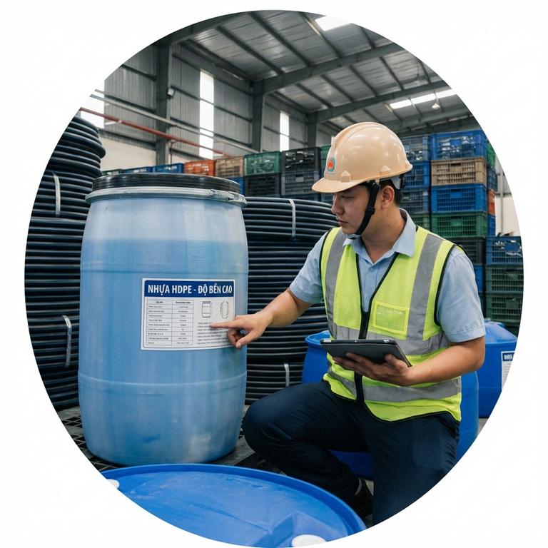 Nhựa HDPE Là Gì Và Ưu Điểm Vượt Trội Trong Sản Xuất Nhựa HDPE Là Gì Và Đặc Tính Kỹ Thuật Cơ Bản