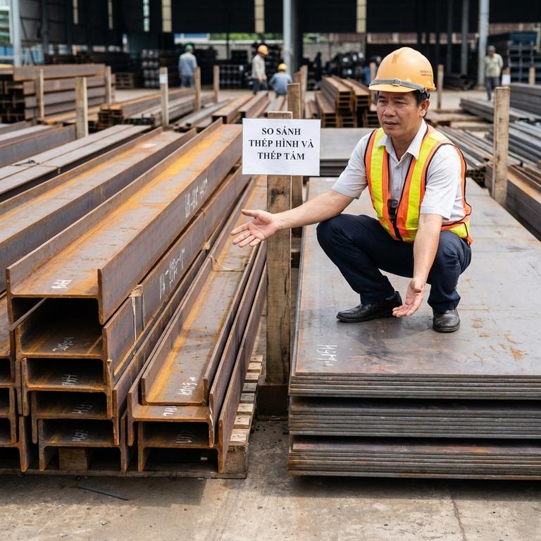 Phân Biệt Thép Hình Thép Tấm Là Gì Để Lựa Chọn Chính Xác