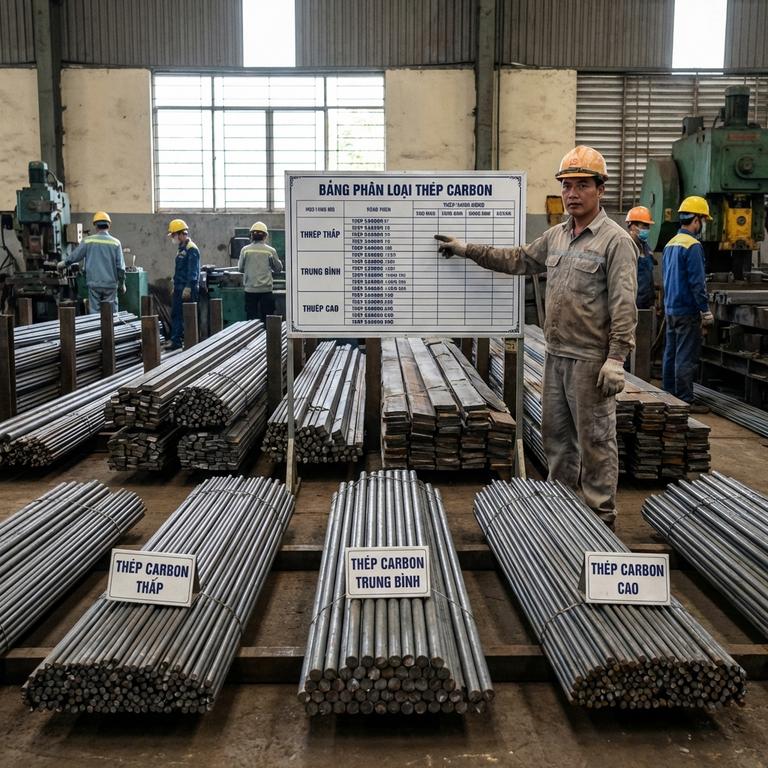 Phân Loại Các Nhóm Thép Carbon Là Thép Gì Hiện Nay