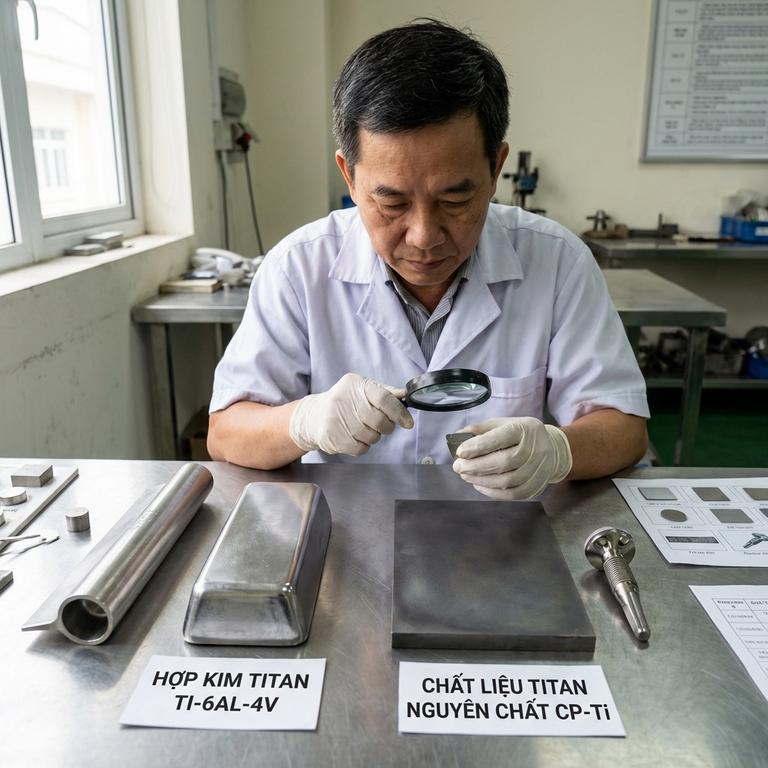 Phân Loại Hợp Kim Titan Và Chất Liệu Titan Phổ Biến