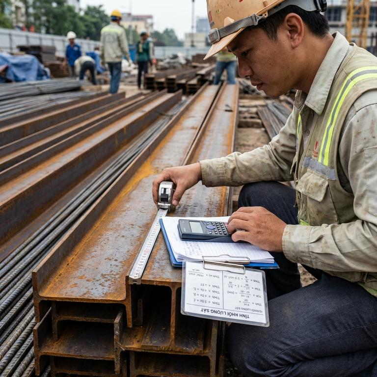 Phương pháp tính trọng lượng sắt từ kích thước hình học