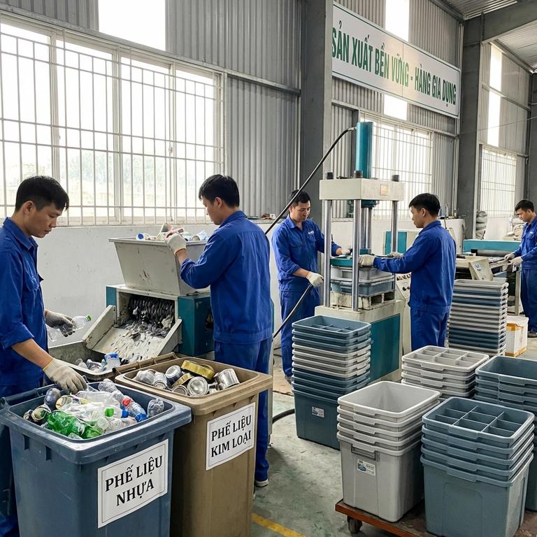 Quy Trình Làm Đồ Dùng Gia Đình Bằng Phế Liệu Tối Ưu Cho Doanh Nghiệp