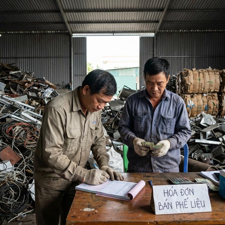 Quy Trình Phát Hành Hóa Đơn Khi Doanh Nghiệp Bán Phế Liệu