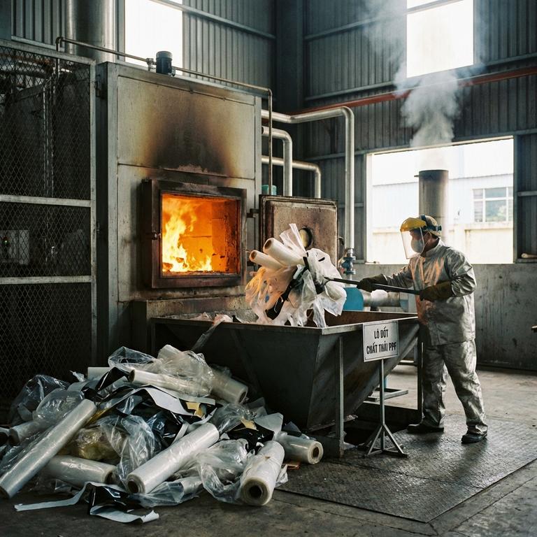 Rác Thải Nhựa Làm Từ Vật Liệu PPF Có Thể Xử Lý Bằng Cách Đốt