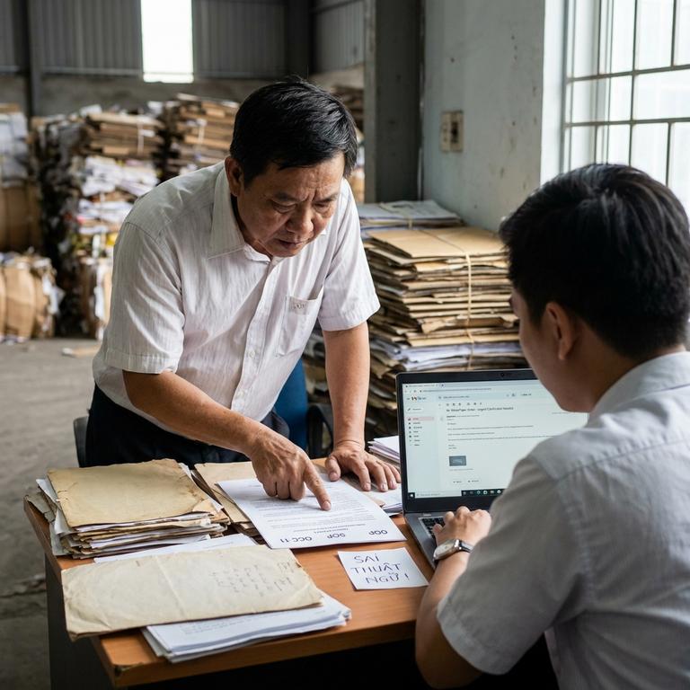 Sai Lầm Khi Dùng Thuật Ngữ Giấy Phế Liệu Tiếng Anh Trong Giao Dịch