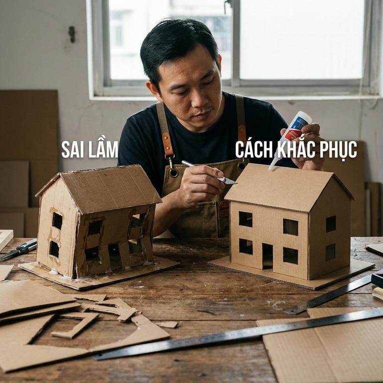 Cách Làm Ngôi Nhà Bằng Bìa Cứng Bền Đẹp Và Chuyên Nghiệp Sai Lầm Khi Làm Nhà Mô Hình Bằng Bìa Cứng Và Cách Khắc Phục