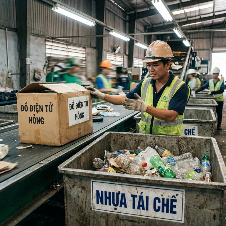 Sai Lầm Khi Phân Loại Rác Vô Cơ Tại Nhà Máy