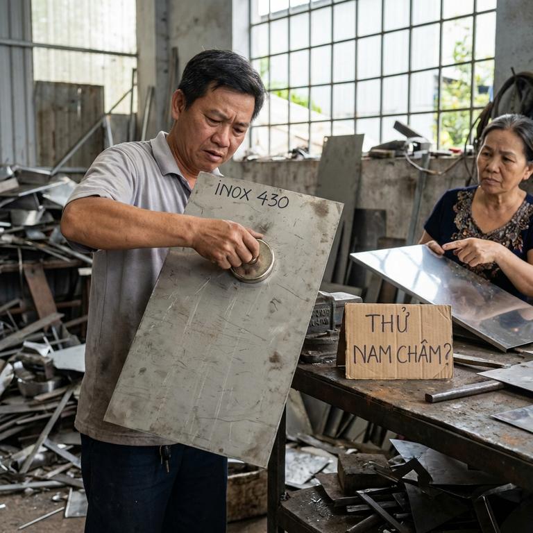 Sai Lầm Thường Gặp Khi Xác Định Inox 430 Là Loại Gì