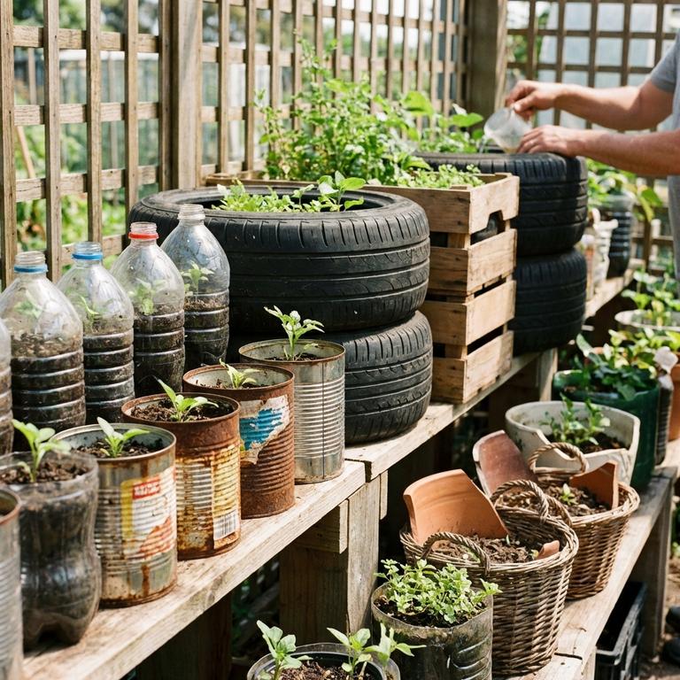 Hướng Dẫn Làm Chậu Hoa Từ Phế Liệu Cho Doanh Nghiệp So Sánh Các Loại Phế Liệu Phổ Biến Để Làm Chậu Hoa
