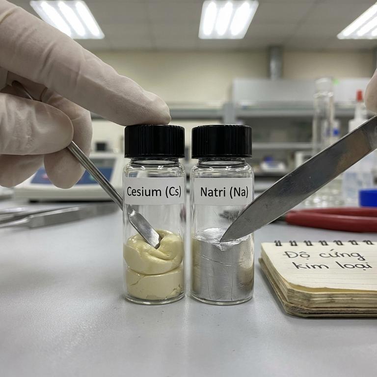 So Sánh Độ Cứng Của Cesium Với Các Kim Loại Kiềm Khác