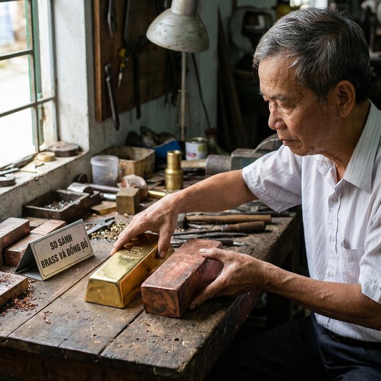So Sánh Hợp Kim Brass Là Gì Với Đồng Đỏ Truyền Thống