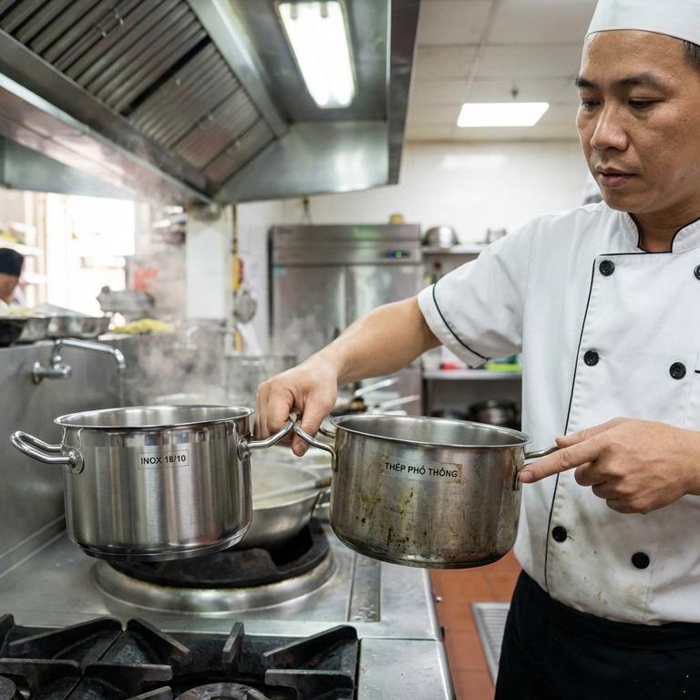 So Sánh Inox 18 10 Và Các Loại Thép Không Gỉ Phổ Thông