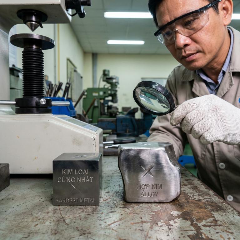So Sánh Kim Loại Cứng Nhất Là Kim Loại Nào Với Các Hợp Kim