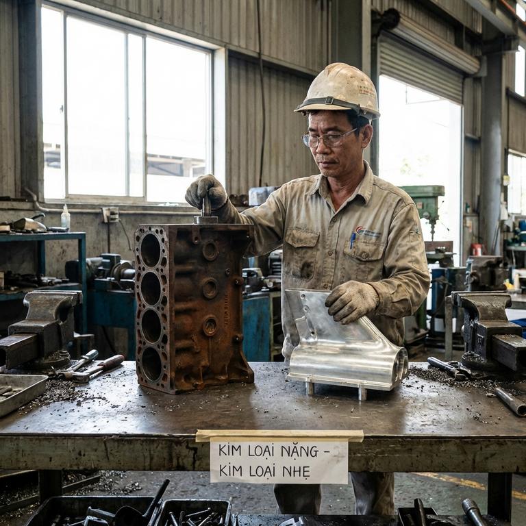 So Sánh Kim Loại Nặng Và Kim Loại Nhẹ Trong Ngành Chế Tạo