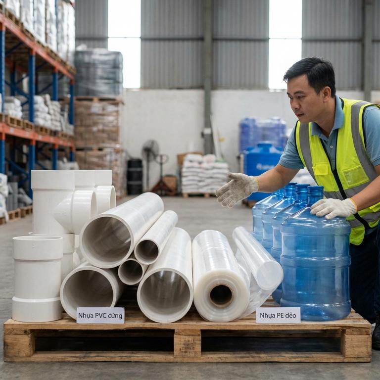 Nhựa PVC Là Gì Và Cách Chọn Chất Liệu PVC Phù Hợp So Sánh Nhựa PVC Là Nhựa Gì Và Nhựa PE