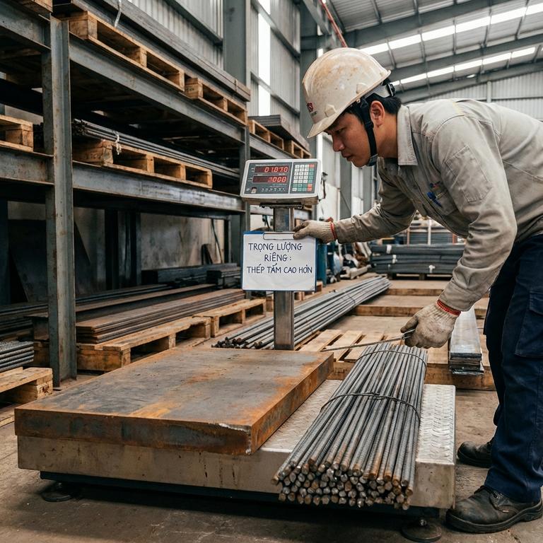 Bảng Tra Trọng Lượng Riêng Của Thép Tấm Chính Xác Nhất So Sánh Trọng Lượng Riêng Thép Tấm Với Các Loại Thép Khác