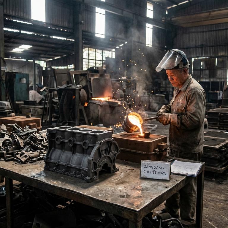 Tại sao Grey Cast Iron là lựa chọn hàng đầu trong đúc chi tiết máy?