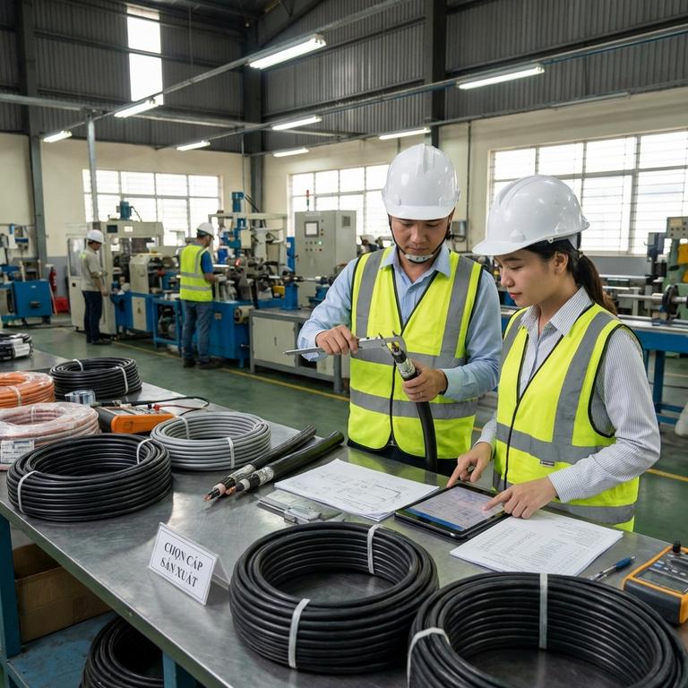 Cáp đồng trục: Giải pháp truyền dẫn tín hiệu ổn định cao Tiêu chí kỹ thuật khi lựa chọn cáp cho dự án sản xuất