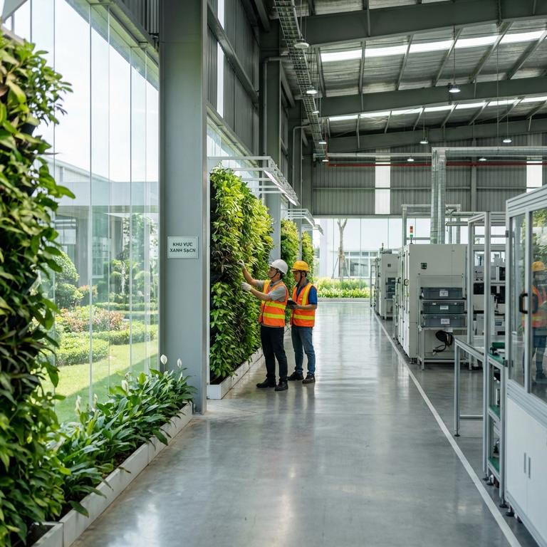 Tiêu Chuẩn Xây Dựng Môi Trường Xanh Sạch Đẹp Tại Các Nhà Máy