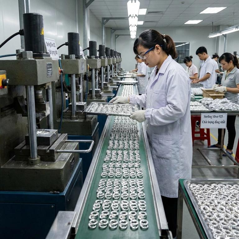 Ưu Điểm Khi Sử Dụng Sterling Silver Là Bạc Gì Trong Sản Xuất Hàng Loạt