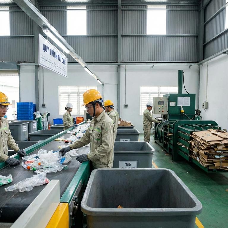 Xây dựng quy trình tái chế chuyên nghiệp tại cơ sở và doanh nghiệp